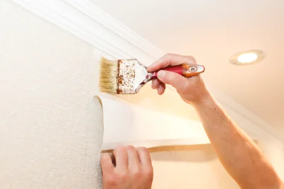 Pose de papier peint à Montboudif — revêtements muraux et toiles de verre
